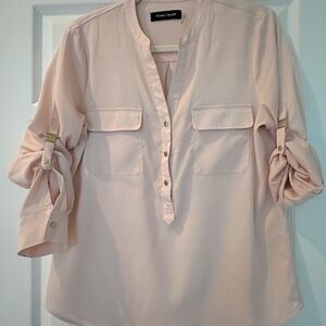 Ivanka Trump Light Pink Button-Down Blouse